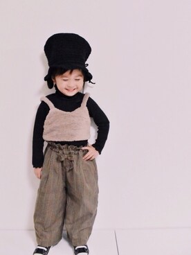 「オシャレパッソ」｜RINKOさん（キッズ・90cm）の秋コーディネート