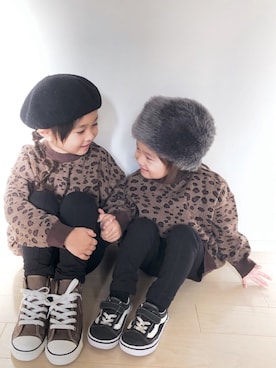 「H&M（エイチ・アンド・エム）のアイテム（その他パンツ）」を使った、RINKOさん（キッズ・100cm）の秋コーディネート