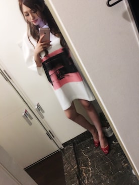 「カルバンクライン」｜「アイテム（シャツワンピース）」を使った、reinaさん（レディース・152cm）の春コーディネート
