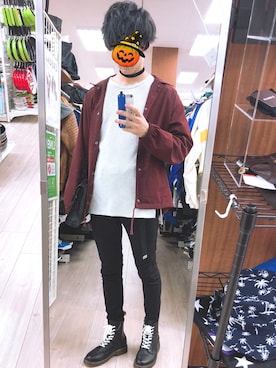 「H&M DIVIDED（エイチアンドエム　ディヴァイデッド）のアイテム（アクセサリー）」を使った、風太郎さん（メンズ・171cm）の秋コーディネート