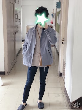 「CIAOPANIC TYPY（チャオパニックティピー）のアイテム（ブルゾン）」を使った、風太郎さん（メンズ・171cm）の夏コーディネート