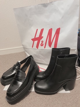 「H&M（エイチ・アンド・エム）のアイテム（ローファー）」を使った、風太郎さん（メンズ・171cm）の冬コーディネート