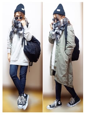 nyaobuさん（レディース・164cm）の冬コーディネート