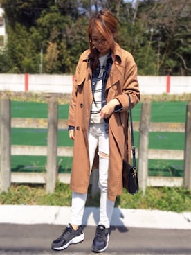 「LEPSIM（レプシィム）のアイテム（ジャケット/アウター）」を使った、nyaobuさん（レディース・164cm）の春コーディネート
