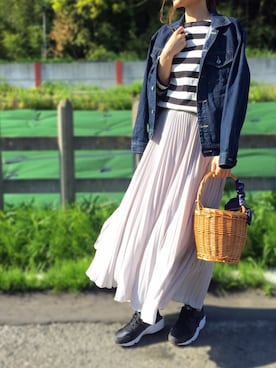 「Honeys（ハニーズ）のアイテム」を使った、nyaobuさん（レディース・164cm）の春コーディネート