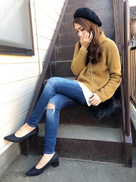 「OSMOSIS（オズモーシス）のアイテム」を使った、nyaobuさん（レディース・164cm）の冬コーディネート