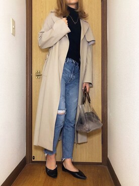 「SHIPS（シップス）のアイテム（ジャケット/アウター）」を使った、nyaobuさん（レディース・164cm）の冬コーディネート