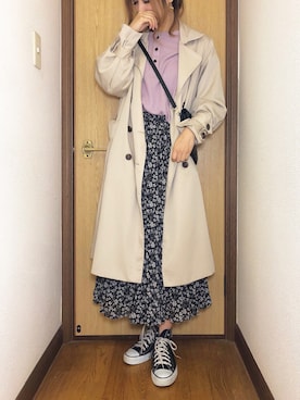 「RETRO GIRL（レトロガール）のアイテム（ジャケット/アウター）」を使った、nyaobuさん（レディース・164cm）の春コーディネート