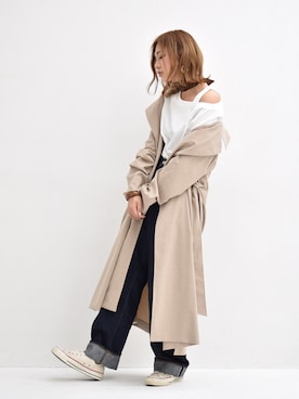 「LEPSIM（レプシィム）のアイテム（財布/小物）」を使った、nyaobuさん（レディース・164cm）の春コーディネート