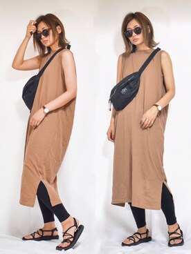 「HELLY HANSEN（ヘリーハンセン）のアイテム」を使った、nyaobuさん（レディース・165cm）の夏コーディネート