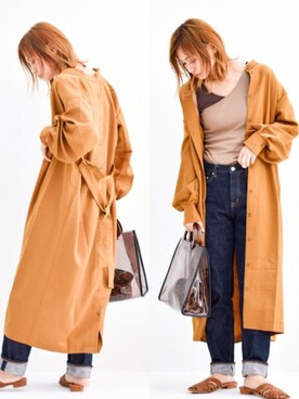 「reca（レカ）のアイテム（ワンピース/ドレス）」を使った、nyaobuさん（レディース・164cm）の秋コーディネート