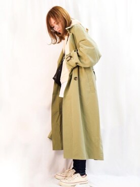 「reca（レカ）のアイテム（ジャケット/アウター）」を使った、nyaobuさん（レディース・164cm）の冬コーディネート
