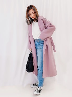 「YANUK（ヤヌーク）のアイテム」を使った、nyaobuさん（レディース・164cm）の冬コーディネート