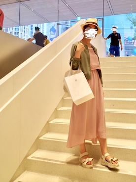 「VIS（ビス）のアイテム（ブルゾン）」を使った、Yuthikaさん（レディース・163cm）の夏コーディネート
