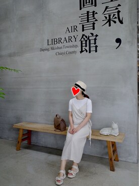 「covermeのアイテム（バッグ、ブラウン系）」を使った、Yuthikaさん（レディース・163cm）の夏コーディネート