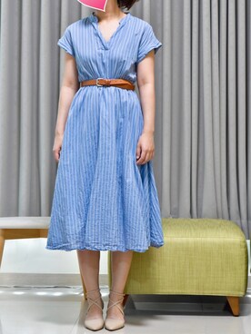 「ELENCARE DUE（エレンカーレデュエ）のアイテム（ワンピース/ドレス、その他）」を使った、Yuthikaさん（レディース・163cm）の夏コーディネート