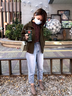 「NET（ネット）のアイテム（シューズ、グレー系）」を使った、Yuthikaさん（レディース・163cm）の秋コーディネート