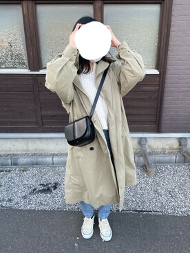 「CONVERSE（コンバース）のconverse（コンバース） ALL STAR OX（オールスターOX）（スニーカー）」を使った、a y a k aさん（レディース・156cm）の春コーディネート