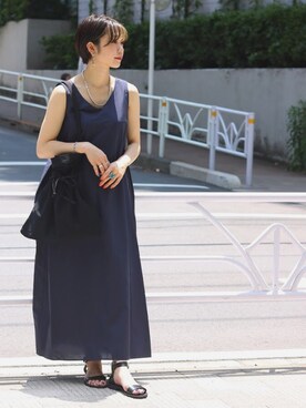 「JOINT WORKS（ジョイントワークス）のアイテム（ワンピース/ドレス）」を使った、ai taguchiさん（レディース・157cm）の夏コーディネート
