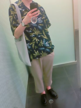 「Dr. Martens（ドクターマーチン）のDr.Martens (ドクターマーチン)/1461 3EYE GIBSON SHOES（その他シューズ）」を使った、mitsuさん（メンズ・175cm）の夏コーディネート