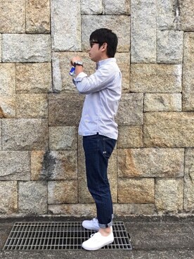 「レッドブル」｜だか村さん（メンズ・169cm）の夏コーディネート
