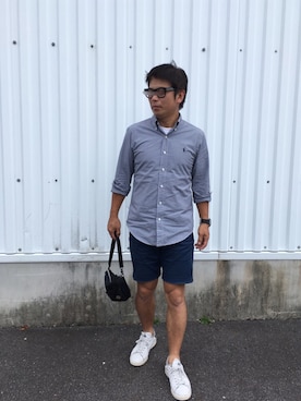 「スタンスミス」｜だか村さん（メンズ・169cm）の秋コーディネート