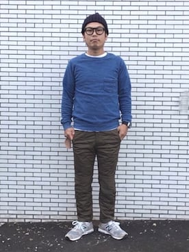 「アウトドアミックス」｜だか村さん（メンズ・169cm）の秋コーディネート