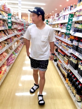 「AKM Contemporary（エイケイエムコンテンポラリー）のアイテム」を使った、だか村さん（メンズ・169cm）の夏コーディネート