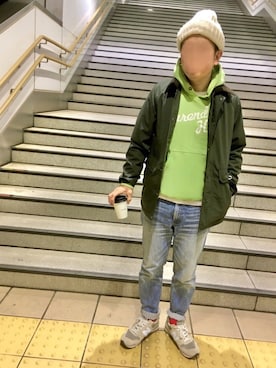 「JUNYA WATANABE（ジュンヤワタナベ）のアイテム」を使った、だか村さん（メンズ・169cm）の冬コーディネート