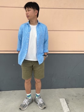 「AKM Contemporary（エイケイエムコンテンポラリー）のアイテム」を使った、だか村さん（メンズ・169cm）の春コーディネート