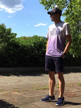 「CHUMS（チャムス）のアイテム（キャップ）」を使った、Kさんさん（メンズ・173cm）の夏コーディネート