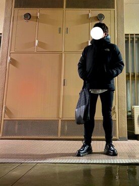 「Guess（ゲス）のアイテム（バッグ）」を使った、tinyさん（メンズ・158cm）の秋コーディネート