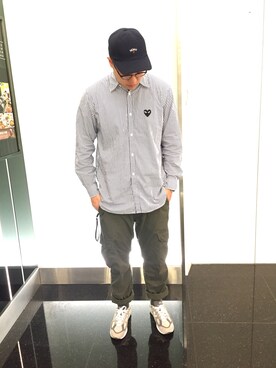 「PORTER（ポーター）のアイテム（その他）」を使った、魏弘平さん（メンズ・183cm）の春コーディネート