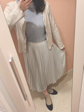 「メロートップス」｜「アイテム（バレエシューズ）」を使った、ASU🌸さん（レディース・165cm）の春コーディネート