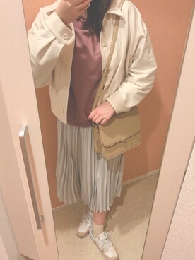 「rps（アールピーエス）のアイテム（スウェット）」を使った、ASU🌸さん（レディース・165cm）の春コーディネート