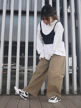 「90s」｜「アイテム（その他）」を使った、リーボックさん（レディース・158cm）の冬コーディネート