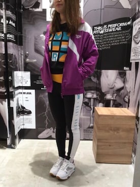 「リーボックラブ」｜リーボックさん（レディース・155cm）の春コーディネート