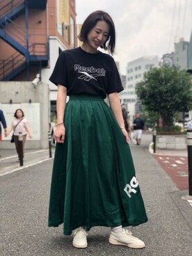 Reebok（リーボック）のスカートを使った人気ファッション