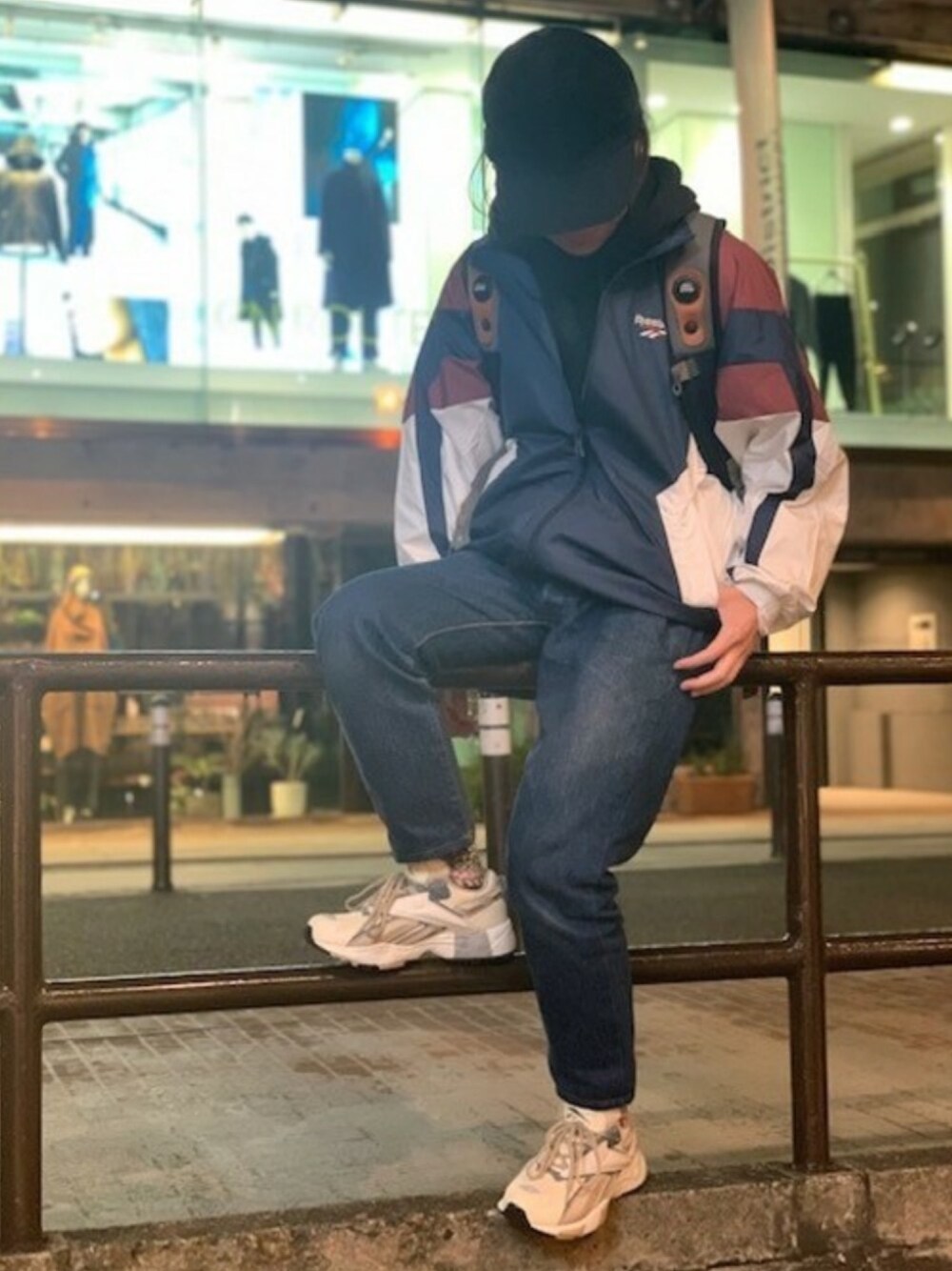 「vintage、reebok、ストリート、原宿、Reebok(Reebok)、リーボッククラシック、Reebokclassic、リーボッククラシックストア原宿、rhhoshi、rhintvl」｜「Reebokのインターバル / INTV 96 Shoes（シューズ、ホワイト系）」を使った、リーボックさん（レディース・156cm）の冬コーディネートの1枚目の写真