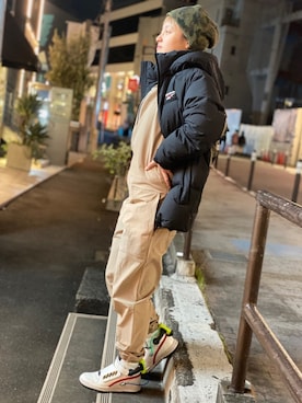 「Reebok（リーボック）のアイテム（オールインワン・サロペット）」を使った、リーボックさん（レディース・153cm）の秋コーディネート