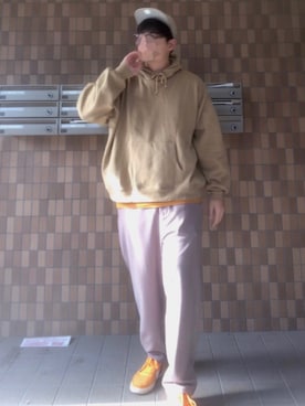 「新年一発目」｜「アイテム（キャップ）」を使った、函南さん（メンズ・178cm）の冬コーディネート
