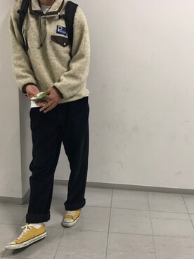「PENFIELD USA（ペンフィールドユーエスエー）のアイテム（ジャケット/アウター）」を使った、Kyoさん（メンズ・177cm）の冬コーディネート