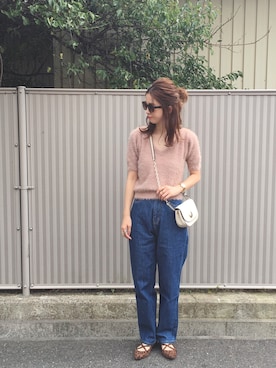 「RD（ルージュ ディアマン）のアイテム（トップス）」を使った、Kanakoさん（レディース・163cm）の秋コーディネート