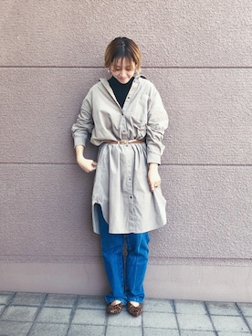 「アイテム（シャツワンピース）」を使った、Kanakoさん（レディース・163cm・20代）の秋コーディネート