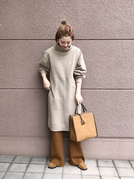 Kanakoさん（レディース・163cm）の冬コーディネート