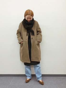 Kanakoさん（レディース・163cm）の冬コーディネート