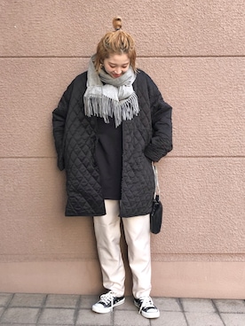 Kanakoさん（レディース・163cm）の冬コーディネート