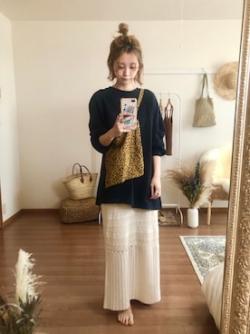 「B.C STOCK（ベーセーストック）のアイテム」を使った、Kanakoさん（レディース・163cm）の春コーディネート