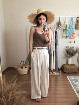 Kanakoさん（レディース・163cm）の夏コーディネート