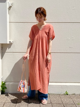 「B.C STOCK（ベーセーストック）のアイテム」を使った、Kanakoさん（レディース・163cm）の春コーディネート